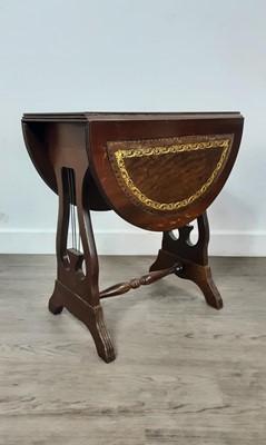 Lot 276 - MAHOGANY DROP LEAF TABLE