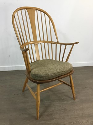 Lot 595 - ERCOL, ASH 'CHAIRMAKERS' CHAIR