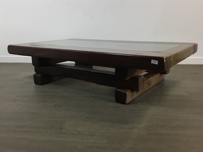 Lot 598 - JARABOSKY, ORIGINAL RAILWAY SLEEPER RECLAIMED WOOD COFFEE TABLE