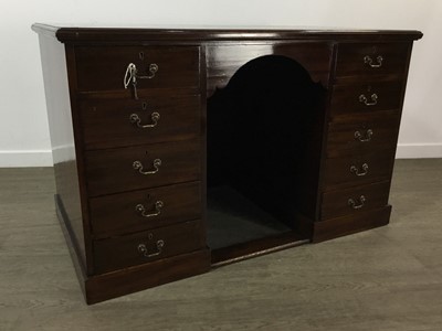 Lot 235 - MAHOGANY PARTNER'S DESK