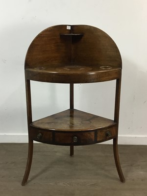 Lot 237 - MAHOGANY CORNER WASHSTAND