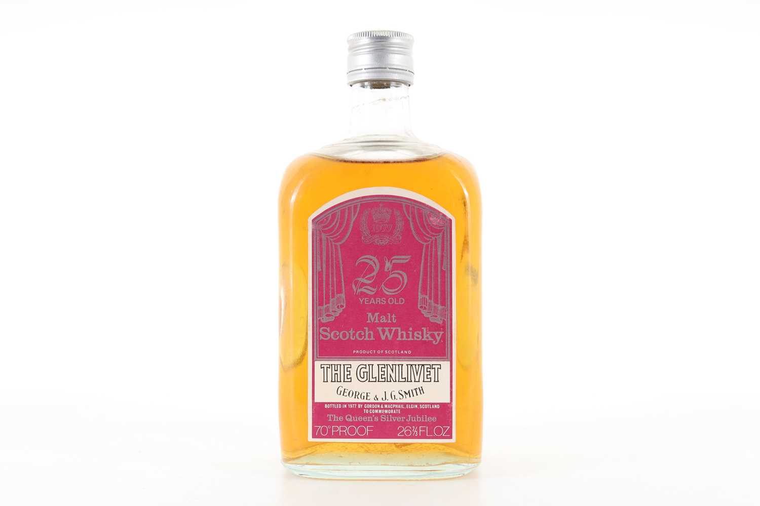 Lot 50 - GLENLIVET 25 YEAR OLD GORDON & MACPHAIL 26 2/3 FL OZ