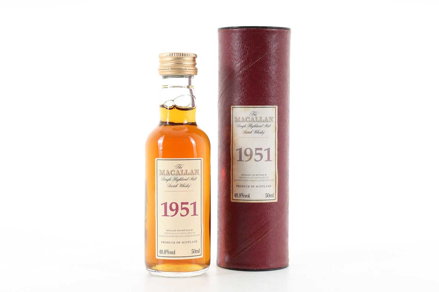 Lot 51 - MACALLAN 1951 VINTAGE MINIATURE