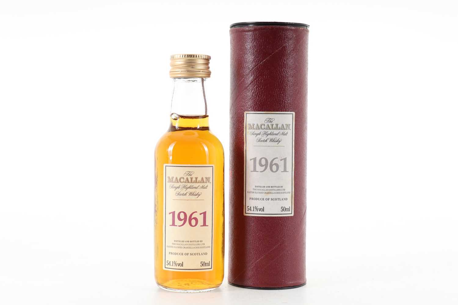 Lot 52 - MACALLAN 1961 VINTAGE MINIATURE