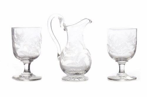 Lot 448 - LOT OF 19TH CENTURY GLASSWARE to include two...