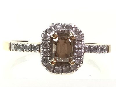 Lot 366 - THREE DIAMOND DRESS RINGS