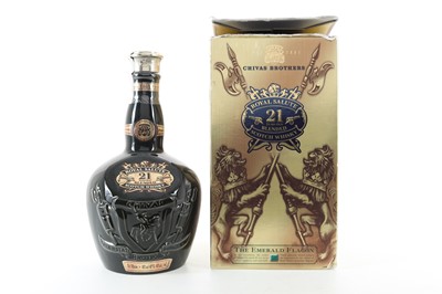 Lot 47 - CHIVAS ROYAL SALUTE 21 YEAR OLD EMERALD DECANTER