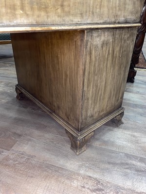 Lot 1311 - WALNUT TWIN PEDESTAL DESK
