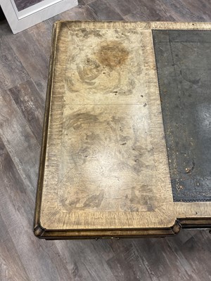 Lot 1311 - WALNUT TWIN PEDESTAL DESK