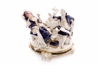 Lot 456 - LARGE ROYAL DUX FIGURE GROUP modelled as the...