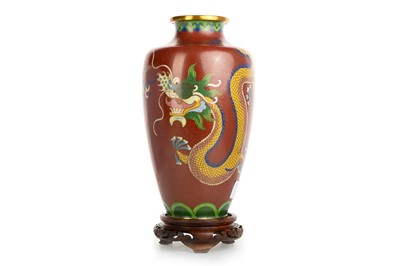 Lot 1427 - CHINESE CLOISONNE VASE