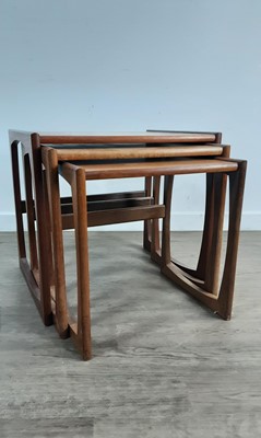 Lot 397 - MID CENTURY TEAK NEST OF TABLES