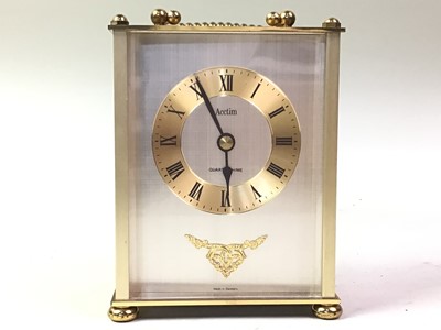 Lot 396 - BRASS CARRIAGE CLOCK