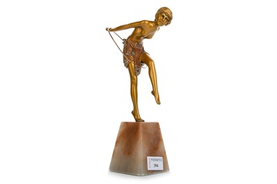 Lot IN THE MANNER OF DEMETRE H. CHIPARUS (ROMANIAN, 1886-1947), ART DECO GILT SPELTER FIGURE