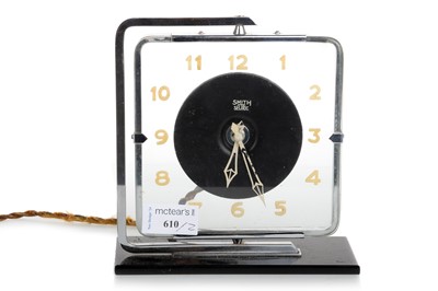 Lot 610 - TWO ART DECO MANTEL CLOCKS