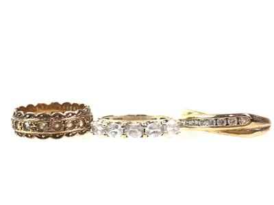 Lot 477 - SEVEN DRESS RINGS