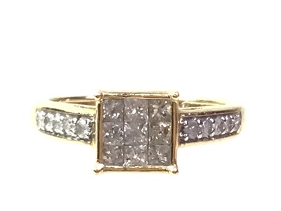 Lot 481 - EIGHT DIAMOND SET DRESS RINGS