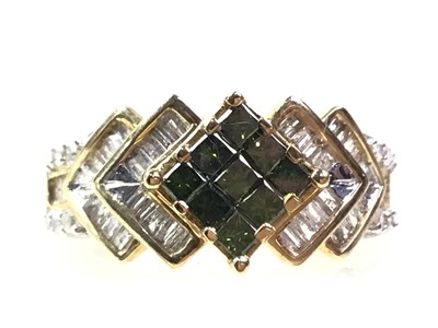 Lot 482 - EIGHT DIAMOND SET DRESS RINGS