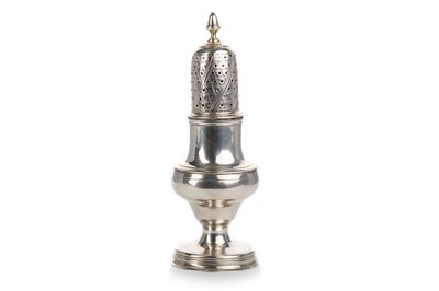 Lot 964 - GEORGE III SILVER SUGAR CASTER