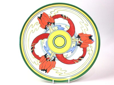 Lot 169 - REPRODUCTION CLARICE CLIFF BIZARRE PLATE