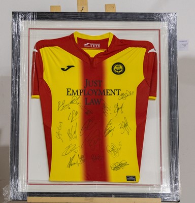 Lot 1720 - PARTICK THISTLE F.C., TEAM SIGNED JERSEY