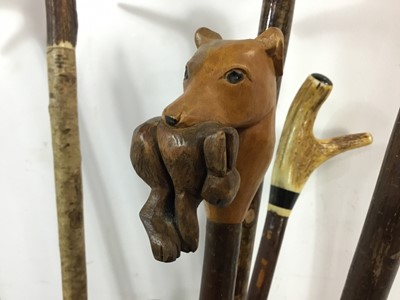 Lot 531 - COLLECTION OF WALKING STICKS