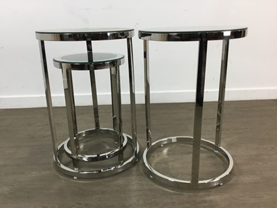 Lot 566 - PAIR OF PORTIA CIRCULAR TABLES