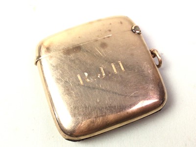 Lot 185 - SOLID GOLD VESTA CASE