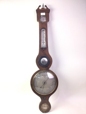 Lot 603 - MAHOGANY BAROMETER