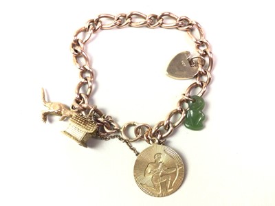 Lot 429 - GOLD CHARM BRACELET