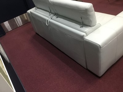 Lot 571 - NATUZZI EDITIONS LEATHER SOFA BED