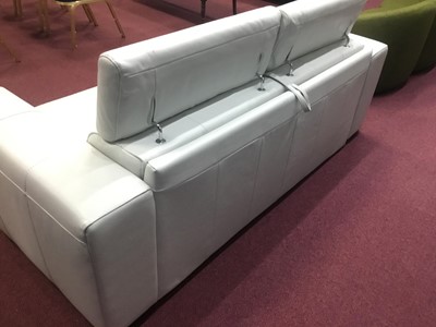 Lot 571 - NATUZZI EDITIONS LEATHER SOFA BED