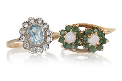 Lot 783 - TWO DRESS RINGS