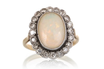 Lot LATE VICTORIAN OPAL AND DIAMOND RING