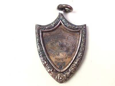 Lot 449 - EDWARDIAN SILVER SCHOOL MEDAL AND OTHER SILVER