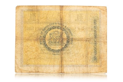 Lot 89 - THE NORTH OF SCOTLAND & TOWN & COUNTY BANK ONE POUND NOTE