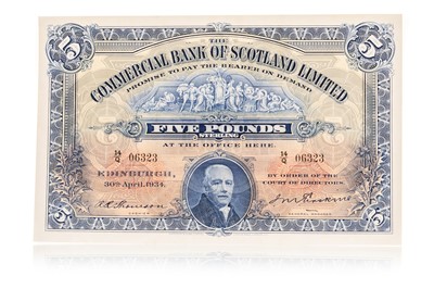 Lot 92 - THE COMMERCIAL BANK OF SCOTLAND LTD FIVE POUND NOTE