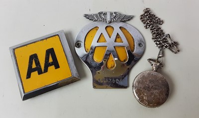 Lot 656 - GROUP OF AA CAR BADGES