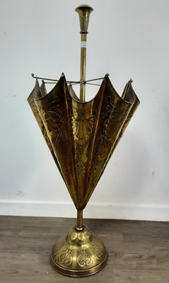 Lot 655 - BRASS STICK/UMBRELLA STAND