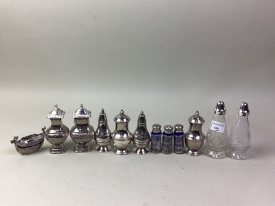 Lot 686 - PAIR OF CUT GLASS CRUETS