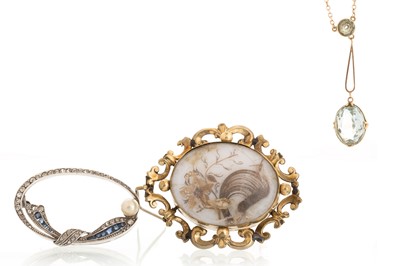 Lot 440 - BLUE ZIRCON NECKLET