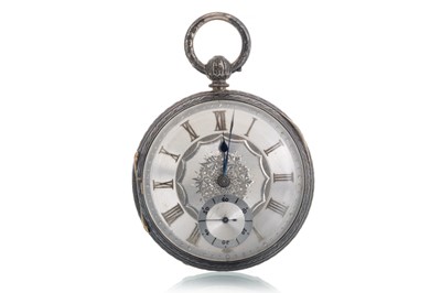 Lot 858 - VICTORIAN SILVER POCKET WATCH