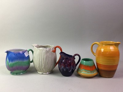 Lot 703 - GROUP OF SHELLEY VASES AND JUGS