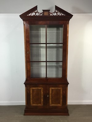 Lot 415 - MAHOGANY DISPLAY CABINET