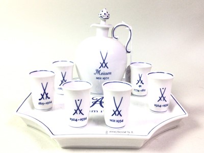 Lot 672 - MEISSEN SAKE SET