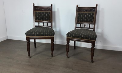 Lot 753 - SET OF SIX VICTORIAN OAK DINING CHAIRS