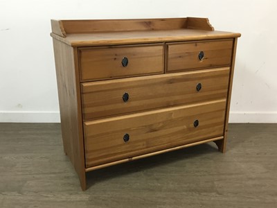 Lot 748 - MODERN PINE CHEST OF DRAWERS