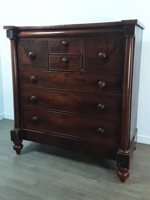 Lot 750 - VICTORIAN MAHOGANY CHEST OF DRAWERS