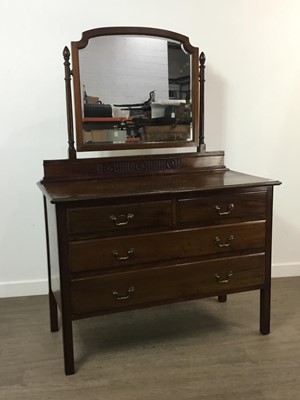 Lot 711 - MAHOGANY DRESSING CHEST