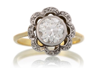 Lot SOLITAIRE DIAMOND RING